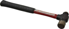 Proto - 3/4 Lb Head Ball Pein Hammer - Fiberglass Handle, 1-1/4" Face Diam, 12-1/16" OAL, Fiberglass with Cushion Grip - Benchmark Tooling