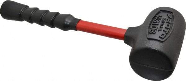 Proto - 64 oz Head 2-5/8" Face Diam Urethane Dead Blow Hammer - 14-3/8" OAL, Fiberglass Handle - Benchmark Tooling