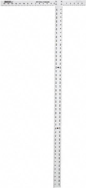 Johnson Level & Tool - 48" Blade Length x 1-1/2" Blade Width, 22" Base Length x 2" Base Width Aluminum Square - 0.008" Accuracy - Benchmark Tooling