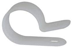 Value Collection - 19.9mm Bundle Diam, 0.181" Hole, Nylon Clamp - White - Benchmark Tooling