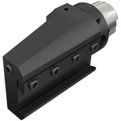 Iscar - 138mm Head Length, Modular Grooving Blade Holder Head - Left Hand Cut, System Size HSK A63WH, Through Coolant, Series ExchangeableHeads - Benchmark Tooling