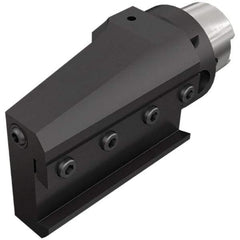 Iscar - 138mm Head Length, Modular Grooving Blade Holder Head - Right Hand Cut, System Size HSK A63WH, Through Coolant, Series ExchangeableHeads - Benchmark Tooling