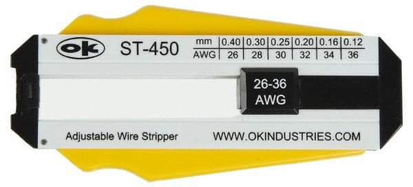 Jonard Tools - 36 to 26 AWG Capacity Precision Wire Stripper - Polycarbonate Handle - Benchmark Tooling