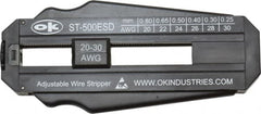 Jonard Tools - 30 to 20 AWG Capacity Precision Wire Stripper - ESD Safe Polycarbonate Handle - Benchmark Tooling