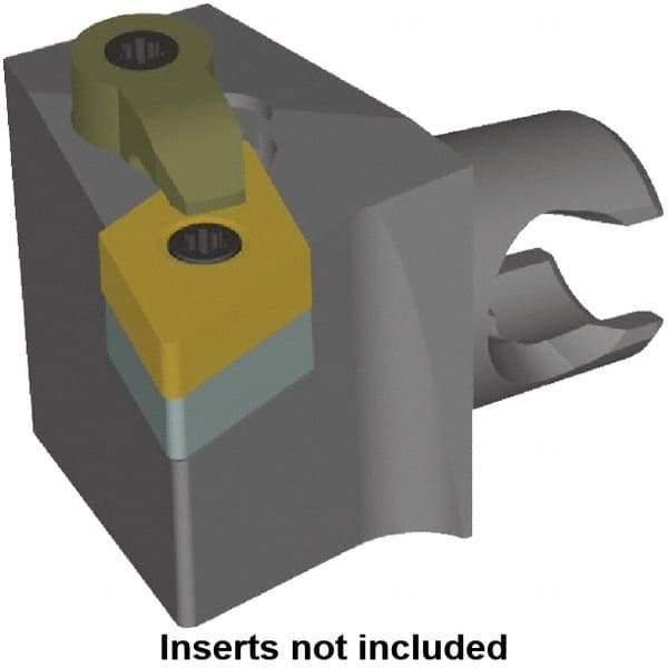 Kennametal - Left Hand Cut, Size KM25, DN.. Insert Compatiblity, Modular Turning & Profiling Cutting Unit Head - 22mm Ctr to Cutting Edge, 30mm Head Length, Series KM Mini - Benchmark Tooling