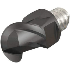 Iscar - MM EBA Grade IC08 Carbide Ball Nose Milling Tip Insert - Uncoated, 2 Flutes, 5/16" Cutting Diam, 0.2" Depth of Cut, 0.39" Extension, 5/32" Cnr Rad, 45° Helix - Benchmark Tooling