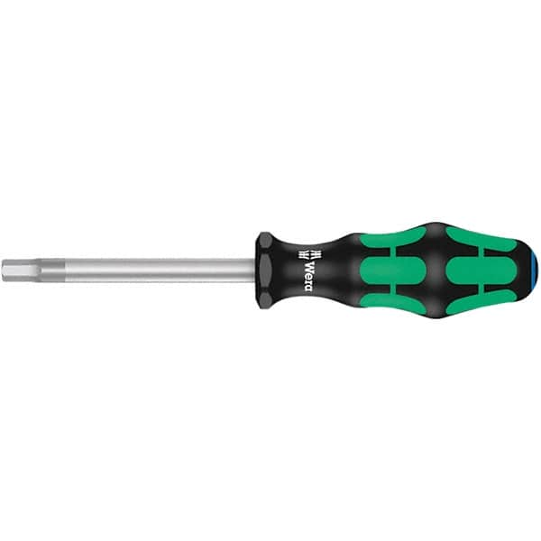 Wera - 8mm Standard Hex Driver - 100mm Blade Length, Ergonomic Cushion Grip Handle, 212mm OAL - Benchmark Tooling