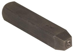 Made in USA - 3/16" Character Size, 9 Character, Heavy Duty Individual Steel Stamp - Steel, Number - Benchmark Tooling