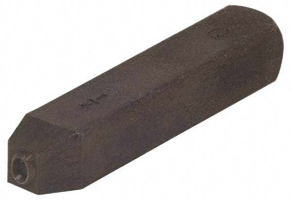 Made in USA - 3/16" Character Size, Q Character, Heavy Duty Individual Steel Stamp - Steel, Letter - Benchmark Tooling