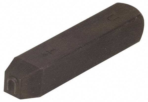 Made in USA - 3/16" Character Size, U Character, Heavy Duty Individual Steel Stamp - Steel, Letter - Benchmark Tooling