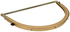 BULLARD - Aluminum Face Shield Frame - Gold, Chemical Handling & High Heat Applications, Compatible with Full Brim Hard Hats - Benchmark Tooling