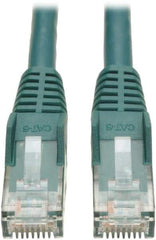 Tripp-Lite - Cat6, 24 AWG, 8 Wires, 550 MHz, Unshielded Network & Ethernet Cable - Green, PVC, 10' OAL - Benchmark Tooling