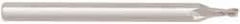 Niagara Cutter - 0.028", 0.042" LOC, 1/8" Shank Diam, 1-1/2" OAL, 2 Flute, Solid Carbide Square End Mill - Single End, Uncoated, Spiral Flute, Centercutting, Right Hand Cut, Right Hand Flute, Series MES230 - Benchmark Tooling
