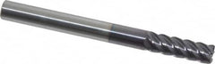 Niagara Cutter - 3/16", 5 Flute, Single End, Solid Carbide, 0.02" Corner Radius End Mill - 2" OAL, 45° Helix, Right Hand Flute, 9/16" LOC, Right Hand Cut - Benchmark Tooling