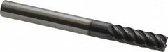 Niagara Cutter - 1/4", 5 Flute, Single End, Solid Carbide, 0.03" Corner Radius End Mill - 2-1/2" OAL, 45° Helix, Right Hand Flute, 3/4" LOC, Right Hand Cut - Benchmark Tooling