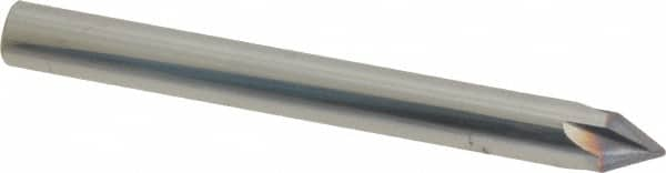 Niagara Cutter - 1/4" Diam 4 Flute Single End Solid Carbide Chamfer Mill - Benchmark Tooling