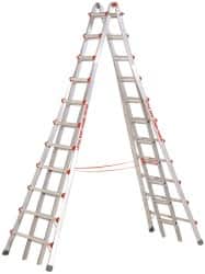 Little Giant Ladder - 21' High, Type IA Rating, Aluminum Telescoping Ladder - 300 Lb Capacity, 25' Working Length - Benchmark Tooling