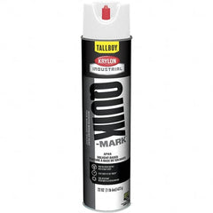 Krylon - 25 fl oz White Marking Paint - 35 to 71 Sq Ft Coverage, Solvent-Based Formula - Benchmark Tooling