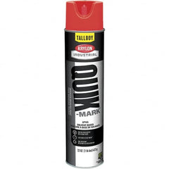 Krylon - 25 fl oz Red Marking Paint - 35 to 71 Sq Ft Coverage, Solvent-Based Formula - Benchmark Tooling