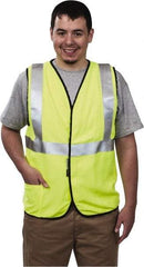 OccuNomix - Size L Flame Resistant/Retardant Yellow Solid General Purpose Vest - 40 to 42" Chest, ANSI 107-2015, ASTM F1506, ATPV=5.4 cal/Sq cm, NFPA 70E/HRC=1, Hook & Loop Closure, 1 Pocket, Modacrylic/Aramid Blend - Benchmark Tooling
