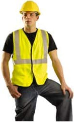 OccuNomix - Size M Flame Resistant/Retardant Yellow Solid General Purpose Vest - 36 to 38" Chest, ANSI 107-2015, ASTM F1506, ATPV=5.4 cal/Sq cm, NFPA 70E/HRC=1, Hook & Loop Closure, 1 Pocket, Modacrylic/Aramid Blend - Benchmark Tooling