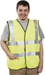 OccuNomix - Size 2XL Flame Resistant/Retardant Yellow Solid General Purpose Vest - 48 to 50" Chest, ANSI 107-2015, ASTM F1506, ATPV=5.4 cal/Sq cm, NFPA 70E/HRC=1, Hook & Loop Closure, 1 Pocket, Modacrylic/Aramid Blend - Benchmark Tooling