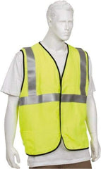 OccuNomix - Size 3XL Flame Resistant/Retardant Yellow Solid General Purpose Vest - 52 to 54" Chest, ANSI 107-2015, ASTM F1506, ATPV=5.4 cal/Sq cm, NFPA 70E/HRC=1, Hook & Loop Closure, 1 Pocket, Modacrylic/Aramid Blend - Benchmark Tooling