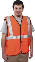 OccuNomix - Size 2XL Flame Resistant/Retardant Orange Solid General Purpose Vest - 48 to 50" Chest, ANSI 107-2015, ASTM F1506, ATPV=5.4 cal/Sq cm, NFPA 70E/HRC=1, Hook & Loop Closure, 1 Pocket, Modacrylic/Aramid Blend - Benchmark Tooling