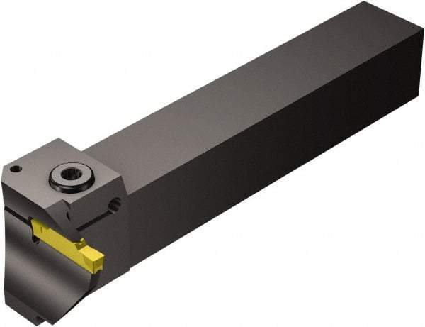 Sandvik Coromant - R/LG123..BM, External, Left Hand, 20mm Max Depth of Cut, Indexable Grooving Tool Holder - N123H2-0400-0004-TF Insert Compatibility, 25mm Shank Height, 25mm Shank Width, 154.5mm OAL - Benchmark Tooling