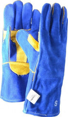 MCR Safety - Size S Cowhide Welding Glove - 13" OAL, Gauntlet Cuff - Benchmark Tooling