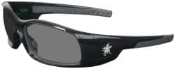 MCR Safety - Gray Lenses, Framed Safety Glasses - Scratch Resistant, Black Polycarbonate Frame, Wrap Around - Benchmark Tooling
