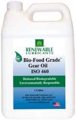 Renewable Lubricants - 1 Gal Bottle, Mineral Gear Oil - 23°F to 250°F, 382 St Viscosity at 40°C, 49 St Viscosity at 100°C, ISO 460 - Benchmark Tooling