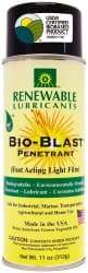 Renewable Lubricants - 11 oz Aerosol Thin Oily Film Penetrant/Lubricant - Light Golden, -22°F to 208°F - Benchmark Tooling