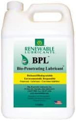 Renewable Lubricants - 1 Gal Bottle Thin Oily Film Penetrant/Lubricant - -22°F to 295°F - Benchmark Tooling