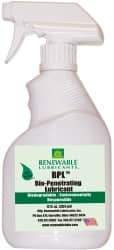 Renewable Lubricants - 12 oz Spray Bottle Thin Oily Film Penetrant/Lubricant - -22°F to 295°F - Benchmark Tooling