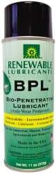 Renewable Lubricants - 11 oz Aerosol Thin Oily Film Penetrant/Lubricant - -22°F to 295°F - Benchmark Tooling