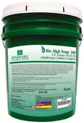 Renewable Lubricants - 35 Lb Pail Biobased Extreme Pressure Grease - Green, Extreme Pressure & High Temperature, 285°F Max Temp, NLGIG 2, - Benchmark Tooling