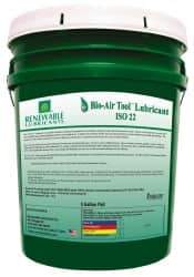 Renewable Lubricants - 5 Gal Pail, ISO 22, Air Tool Oil - -40°F to 420°, Series Bio-Air - Benchmark Tooling