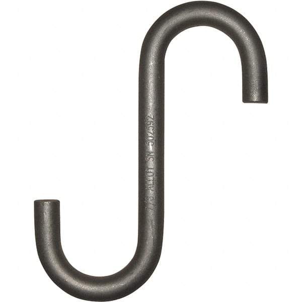 Peerless Chain - Trade Size 3/4", 2-1/4" Opening, Alloy Steel Shot Blasted/Rust Inhibitor S-Hook - 1,750 Lb Capacity, 3/4" Wire, 8-1/4" OAL - Benchmark Tooling