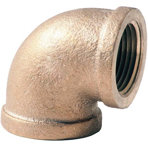 Merit Brass - Brass & Chrome Pipe Fittings Type: 90 Elbow Fitting Size: 4 - Benchmark Tooling