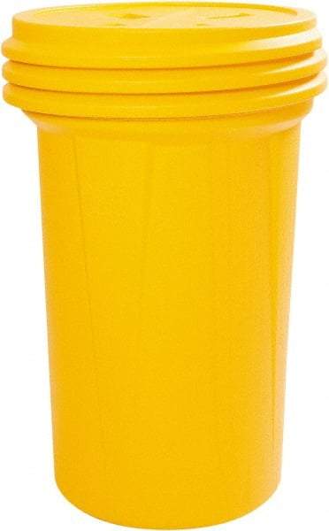 Eagle - 57 Gallon Closure Capacity, Screw On Closure, Yellow Overpack - 55 Gallon Container, HDPE, 550 Lb. Capacity, UN; DOT Listing - Benchmark Tooling