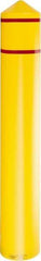 Eagle - 9-3/8" Wide x 9-3/8" Deep x 57" High, 8" Bumper Post Sleeve - Yellow, HDPE, 8 Lb, Smooth Surface - Benchmark Tooling