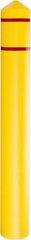 Eagle - 7-3/8" Wide x 7-3/8" Deep x 56" High, 6" Bumper Post Sleeve - Yellow, HDPE, 6 Lb, Smooth Surface - Benchmark Tooling