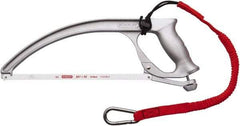 Stanley - 12" Tethered Hacksaw - 4" Throat Depth, Aluminum Handle, Ergonomically Designed D-Style Handle - Benchmark Tooling