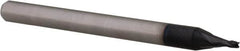 Accupro - 0.04", 0.06" LOC, 1/8" Shank Diam, 1-1/2" OAL, 4 Flute, Solid Carbide Square End Mill - Single End, AlTiN Finish, Spiral Flute, 30° Helix, Centercutting, Right Hand Cut, Right Hand Flute, Series Miniature - Benchmark Tooling