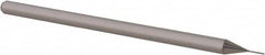 Accupro - 1/64", 1/8" LOC, 1/8" Shank Diam, 2-1/2" OAL, 3 Flute, Solid Carbide Square End Mill - Single End, Uncoated, Spiral Flute, 30° Helix, Centercutting, Right Hand Cut, Right Hand Flute, Series Miniature - Benchmark Tooling