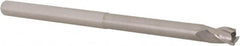 Accupro - 1/4", 3 Flute, Single End, Solid Carbide, 0.03" Corner Radius End Mill - 4" OAL, 30° Helix, Right Hand Flute, 3/8" LOC, Right Hand Cut, 2" Extended Reach - Benchmark Tooling