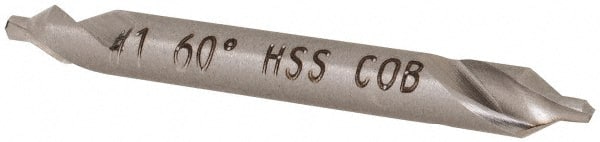 Hertel - #1 Plain Cut 60° Incl Angle Cobalt Combo Drill & Countersink - Benchmark Tooling