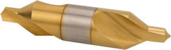 Hertel - #8 Plain Cut 60° Incl Angle High Speed Steel Combo Drill & Countersink - Benchmark Tooling