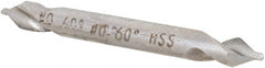 Hertel - #0 Plain Cut 60° Incl Angle High Speed Steel Combo Drill & Countersink - Benchmark Tooling